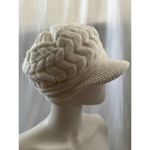 DAIMARAN Alicia Women's Wool Knitted Beanie Winter Hat White ONE SIZE